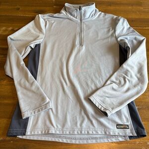 Kerrits Blue Half Zip Sweater Jacket Kids Ridding Gear Long Sleeve Large Unisex